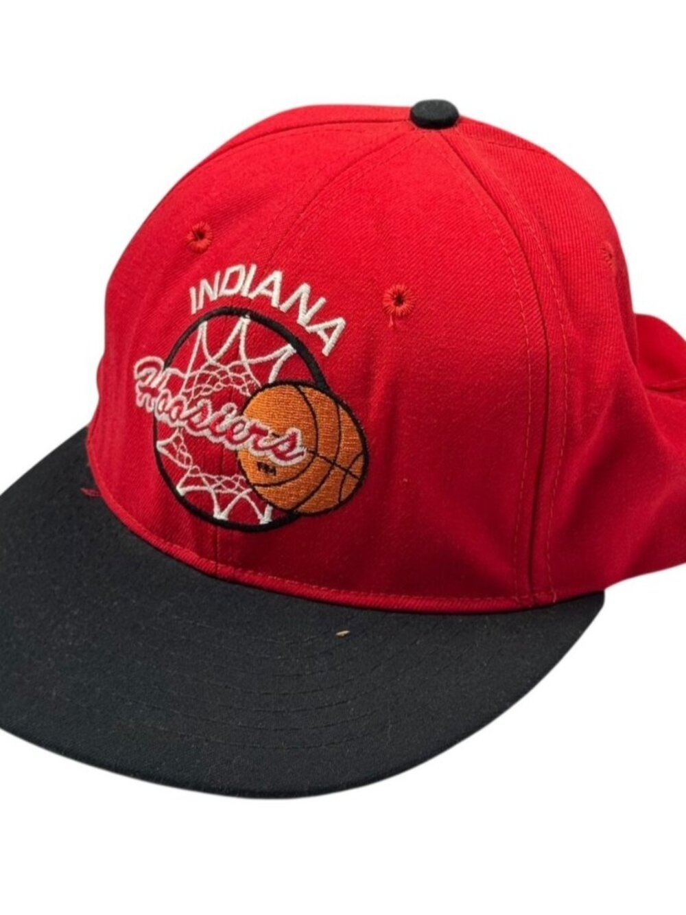VTG Indiana Hoosiers NCAA Basketball Snapback Hat Cap Red